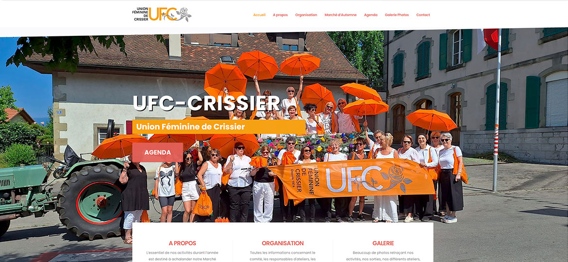Graphik.ch - Site internet de UFC - Union Féminine de Crissier